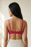 Zivame Padded Non Wired 3/4th Coverage Lace Bra - Love Potion — thumbnail 2
